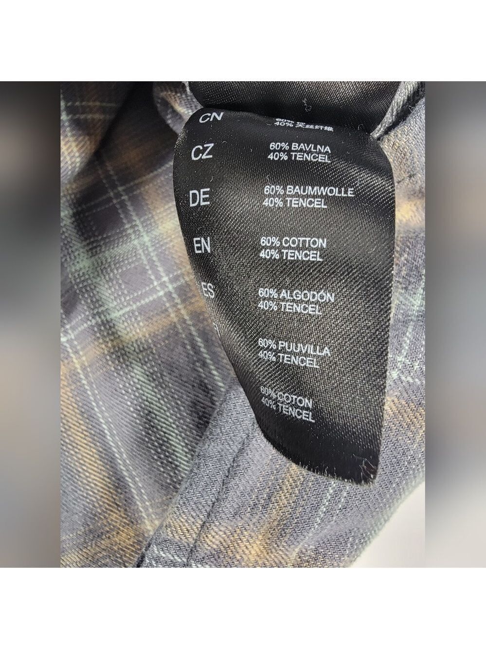 Kuhl Dillingr Flannel Shirt Men Medium Plaid Pockets Long Sleeve Gray Turquoise - Picture 6 of 13